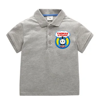 Nové Thomas a Přátelé dětí klopě dětské oblečení letní chlapci POLO tričko cartoon módní bavlněné oblečení