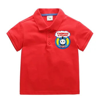 Nové Thomas a Přátelé dětí klopě dětské oblečení letní chlapci POLO tričko cartoon módní bavlněné oblečení