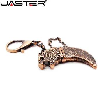 JASTER kovové mědi šavle tvar usb flash disk Memory stick nůž pendrive USB 2.0 4GB 8GB 16GB 32GB 64GB klíčenka dárek