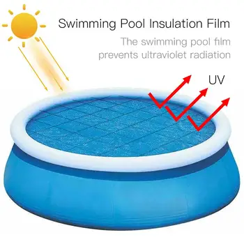 Bazén Solární Pokrytí 12 m 10 m 15 ft Pool Cover Round Solární Bazén Vany Kryt Venkovní Bublina Deku Příslušenství