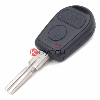 KEYECUUncut Náhradní 3 Tlačítko Auto Dálkové Klíč Keyless Pouzdro pro BM E31 E32 E34 E36 E38 E39 E46 Z3