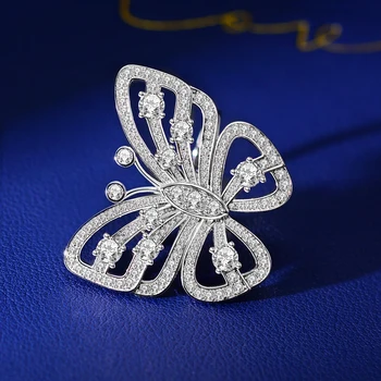 OEVAS Luxusní 925 Sterling Silver Vytvořil Moissanite Drahokam Zásnubní Svatební Diamanty Prsten Jemné Šperky Dárek Velkoobchod