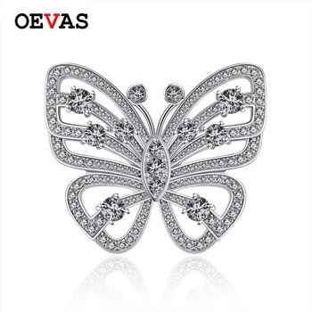 OEVAS Luxusní 925 Sterling Silver Vytvořil Moissanite Drahokam Zásnubní Svatební Diamanty Prsten Jemné Šperky Dárek Velkoobchod