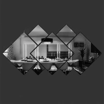 Geometrické Zrcadlo Samolepka na Zeď Home Pozadí, Dekorace, Domácí Dekorace 3D Příslušenství Stereo Vyjímatelné Zrcátko