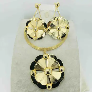 HORKÉ Módní šperky set Nigérie Dubai gold-barva Africké korálky šperky svatební šperky set africké korálky šperky sady