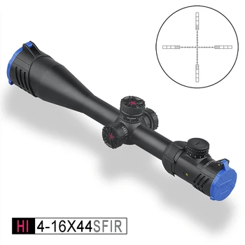 Objev optický zaměřovač HI 4-16X44 SFIR HK síťka puška rozsah s Half MIL-DOT Osvětlený záměrný kříž R&G nejlepší pro lov
