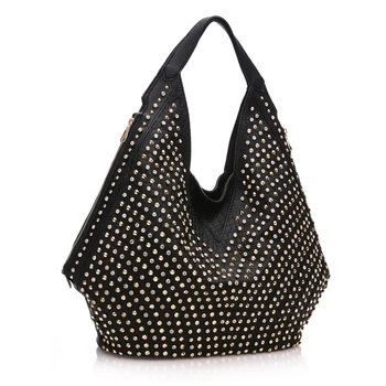 IPinee ženy luxusní kožené kabelky slavný návrhář dámy nýt rameno ruky tašku 2021 nový diamond velká taška sac hlavní femme