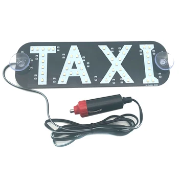 Taxi LED Znamení, Výstražné Světlo, Dekorace Indikátor Nárazuvzdorný Bezpečný DC 12V pro Auto NJ88