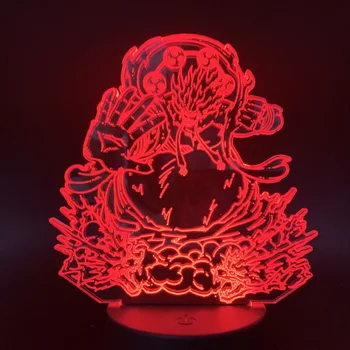 3D Lampa z Jednoho Kusu Světlo pro dětský Pokoj Cartoon Noční světlo Barevné Měnící Živé Pokoj Kreativní Lampa Touch Senzor, Led Noční Světlo