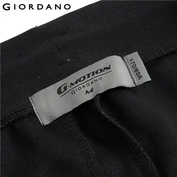 Giordano Muži Kalhoty Interlock Textilie, Kontrast Běžců Soild Elasitc Pas Žebrované Manžety Pohodlné Calca Masculina 01110891