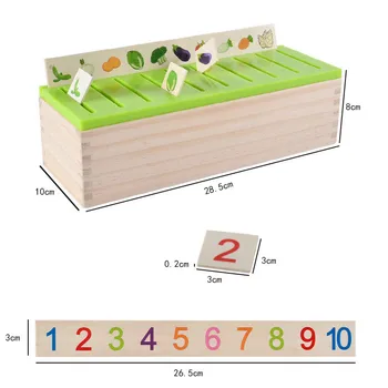 Matematické Montessori počátku Vzdělávací Dřevěné krabici Hračka pro Děti, Předškolní Abeceda, Matematika Auto Abacus Učení, Dítě, děti, Hračky