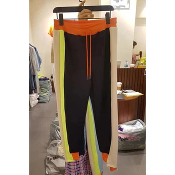 Korea 2020 podzim nové barvy odpovídající nepravidelné stahovací elastický pas ležérní kalhoty dámské volné kalhoty trend KZ772