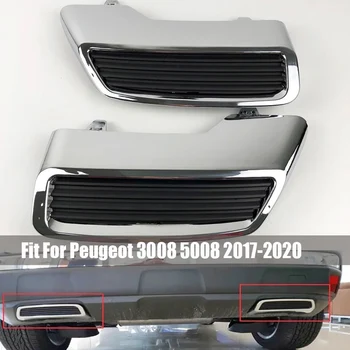 Pro Peugeot 3008 5008 Allure 2017 2018 2019 Chrome Auta Zadní Tlumič Výfuku výfuk Kryt