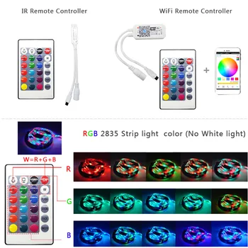 WI-fi Smart LED Světlo Pracuje S Alexa a Google Assistant RGB 2835 Proužek Světla Pásky IP65 16 Milionů Barev Pro Ložnice Strany