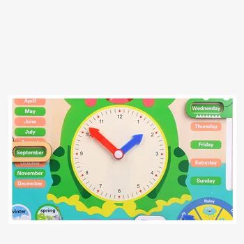 Montessori Počasí, kalendář, hodiny, Dřevěné Hračky, Kalendář, Hodiny, Čas, Poznání Předškolní Vzdělávací Učební Pomůcky, Hračky Pro Děti