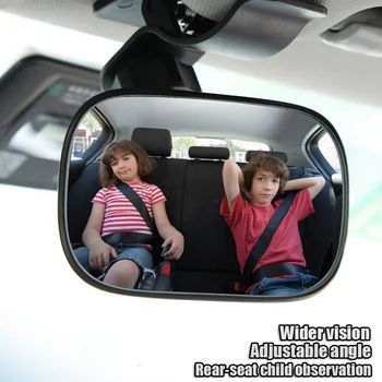 Auto, vnitřní zrcátko auto doplňky, zadní sedadla dítě dítě pozorování Kruhové přídavné konvexní brýle, zrcátko připevnění objektivu