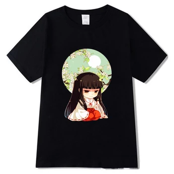 Inuyasha Sesshoumaru Legrační Karikatura T Tričko Higurashi Kagome Grafické T-shirt Módní Anime Tričko Top 90