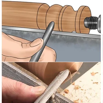 Nové 4 Typ HSS Dřevoobráběcí Nůž Mísy Sekáč Kulatý Nůž na Soustružení Dřeva Nástroj