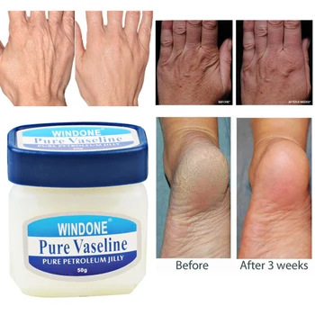 Vaseline Pure Petroleum Jelly Hydratační Krém Proti Popraskání Proti Praskání Krém na Ruce, Nohy Ochrana Kůže Zmrazit Krém 50g