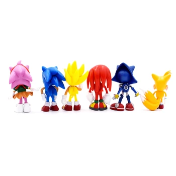 6ks / sada Sonic Myši Ježek Obrázek Panenky ručně vyrobené panenky, akční panenka dekorace, anime, hračka, Děti, hračky, dárky k narozeninám