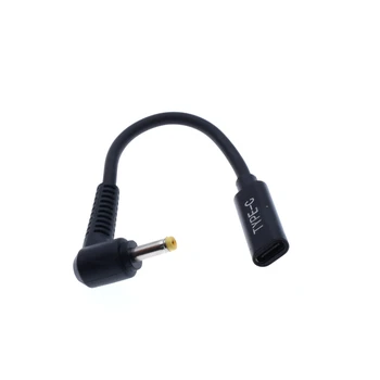DC Napájecí Adaptér 4.0x1.35mm Konektor Samec USB Typ C Samice Jack Konektor s Cabem Kabel pro Asus Zenbook UX21A UX31A UX32A