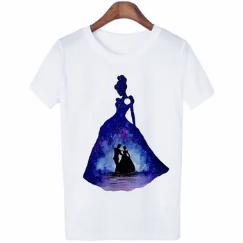 Kawaii Princezna Gotické T-Shirt Ženy Letní Příběh Ležérní Bílé Topy Tričko Van Gogh Harajuku Shawn Mendes Twin Peaks T Košile