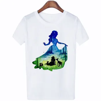 Kawaii Princezna Gotické T-Shirt Ženy Letní Příběh Ležérní Bílé Topy Tričko Van Gogh Harajuku Shawn Mendes Twin Peaks T Košile