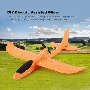 DIY Elektrické Asistované Kluzák Pěny motorové Létání Letadla Dobíjecí Elektrický Model Letadla Vzdělávací Hračky Pro Děti