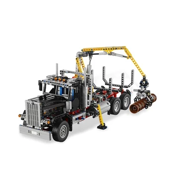 Stavební Bloky Kompatibilní 9397-1 Protokolování Truck Technické Cihly Kreativitu Dárky Fit Diy Hračky, Vánoční Dárek