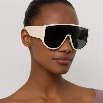 Jeden kus velké Rám sluneční Brýle, Ženy siamská módní brýle