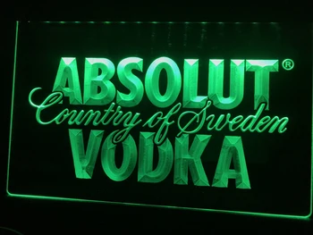 A025 Absolut Vodka Country of Sweden Pivo LED Neonové Světlo Znamení