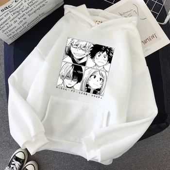 2020 Anime Boku Žádný Hrdina Academia Mikiny Muži Ležérní Homme Fleece Manga Svetr Streetwear Mikina
