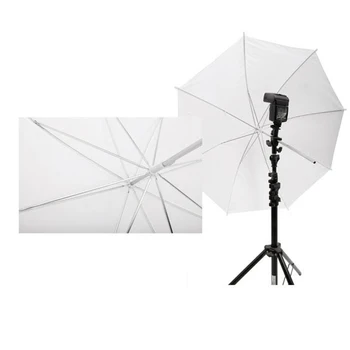 Photo Studio Příslušenství povaze evropského občanství 33 / 83 cm Studiový Blesk Průsvitné Bílé Měkké Deštník pro Všechny Studio Flash