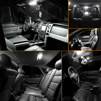 Xukey 13pcs osvětlení Interiéru LED Paket Kit Pro Dodge Ram 1500 2500 3500 2009-2018 Dome Cargo Kufr Mapa Odkládací Box Žárovek Balíček