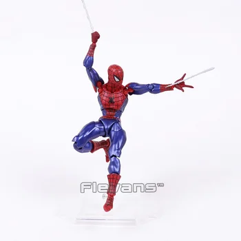 Revoltech Série NE.002 Spiderman The Amazing Spider-Man PVC Akční Obrázek Sběratelskou Model Hračka