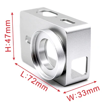 Hliníkové Pouzdro Rámu Klece Ochranné Pouzdro + krytka Objektivu Pro Canon 4K Xiaomi Yi 2 4K Lite Akční Kamera, Příslušenství F3123
