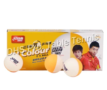 20balls DHS míčky na Stolní tenis D40+ BI Barvy Sešívaný nový materiál ABS Plast Poly Ping Pong Míčky