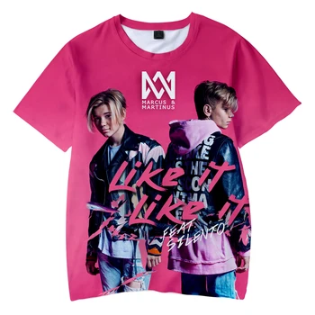 3 Do 13 let Děti t shirt Marcus & Martinus 3d tištěné t-shirt boys dívky hip hop krátký rukáv tričko tee dětské oblečení