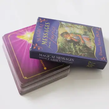 Tarot paluba věštci karty tajemné věštění, Magické Zprávy z Víl oracle deck pro ženy, dívky karty, hra, stolní hra