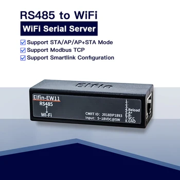 Sériový Port pro WiFi Modul pro Bezdrátové Sítě Zařízení RJ45 RS485 k WI-fi Sériový Server, Podpora TCP IP Telnet Protokolu Modbus 215