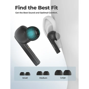 Mpow X3 ANC Pravda Bezdrátová Sluchátka Bluetooth 5.0 Bezdrátové Sluchátka, Aktivní Potlačení Hluku Sluchátka, Dotykové Ovládání pro Smartphone