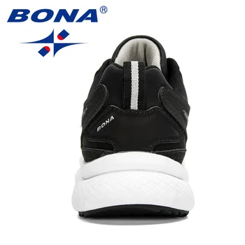 BONA 2020 Nové Designéry Populární Tenisky Muži Non-Slip Casual Muži Boty Chaussure Homme Zapatos De Hombre Obuv pro Volný čas Pohodlné