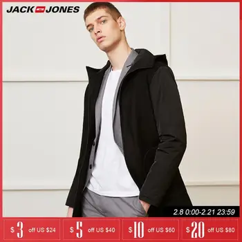 Jack Jones pánská jarní vlna středně dlouhý vlněný kabát | 218327501