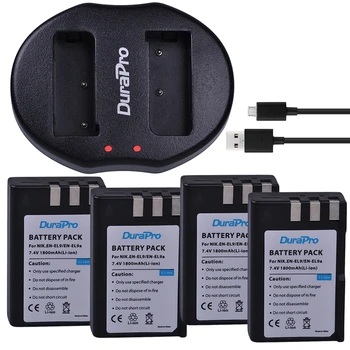 DuraPro 4x 1800mAh EN-EL9 EN EL9 EN-EL9a Fotoaparát, Li-ion Baterie + USB Nabíječka Náhrada Za Nikon D40 D40X D60 D3000 D5000