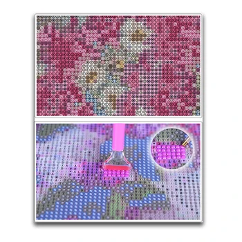 Plné SquareRound Vrták 5D DIY Diamantový Malování Bílý tygr ve sněhu 3D Výšivky Cross Stitch Mozaika Home Decor ZH