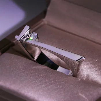 Jedinečné Dámské Malé Kulaté Zirkony Prsten Módní Geometrické Strany Prsteny Pro Ženy Vintage Stříbrné Barvy Slib Snubní Prsten