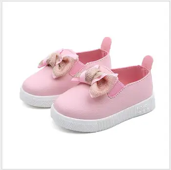 Dívky ležérní boty dětské Růžové Krásný Motýlek princezna boty dětské dětské hrášek jediné boty dětské boty