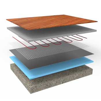 150w/m2 220V elektrické podlahové topení mat