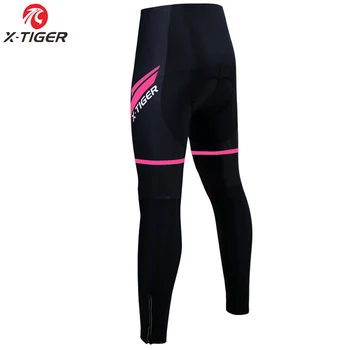 X-Tiger Ženy Udržet Teplé Termální MTB Kolo, Cyklistické Kalhoty Ciclismo Pantalones S 3D Gel Polstrované Zimní Silniční Cyklistické Kalhoty