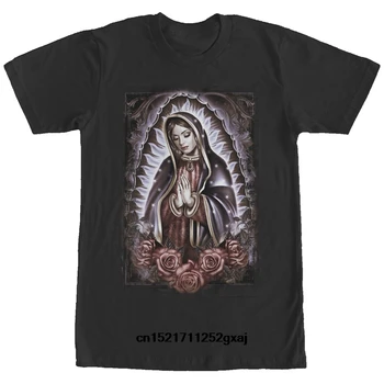 Muži tričko Aztlan Virgin Mary Rose Modlitba s Graphic Tričko funny t-shirt novinka tričko ženy
